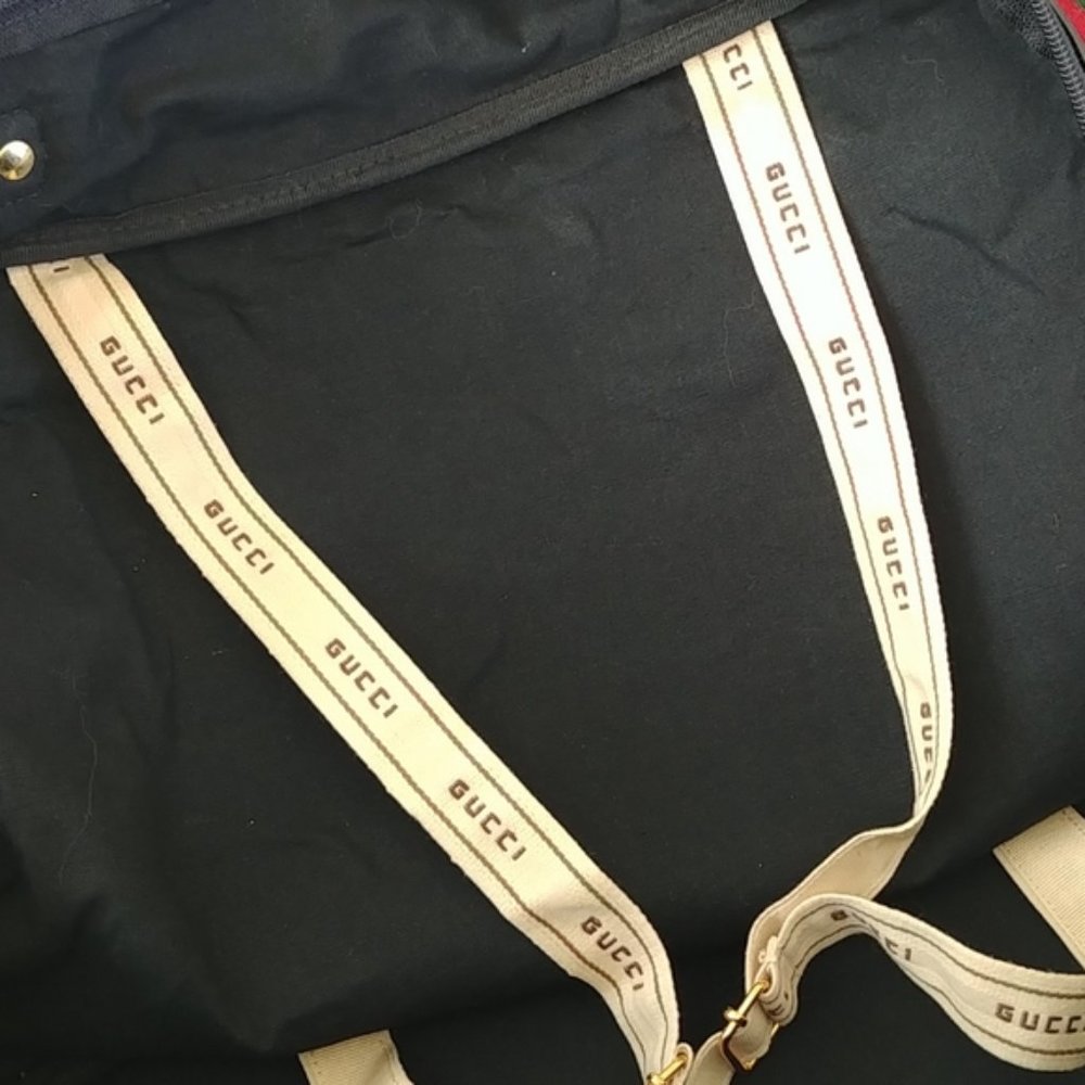Gucci monogram Black Web Carry On duffle bag - Picture 11 of 15